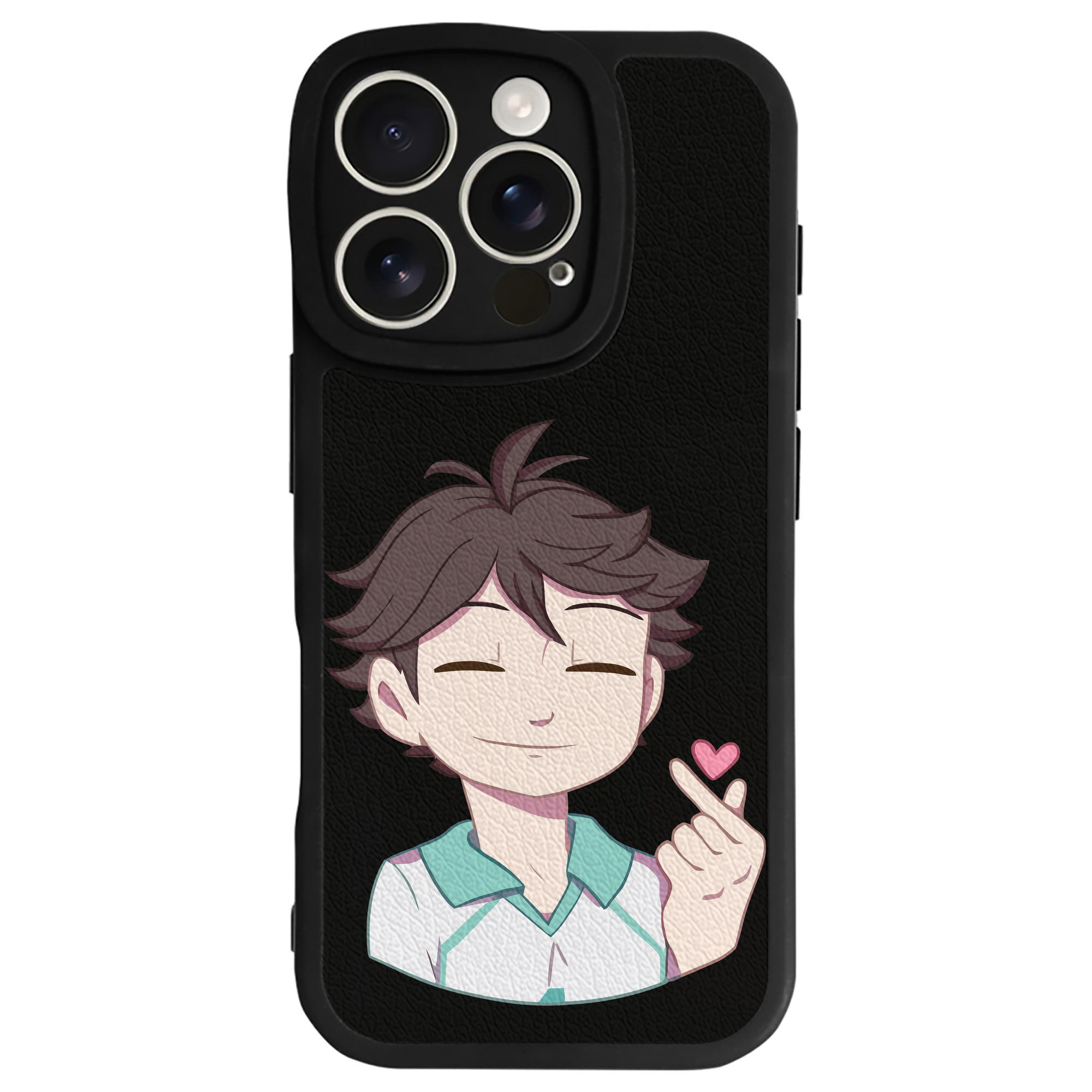 （画像用） ハイキュー!! Haikyu!! 【iPhone 16シリーズ対応】シリコンスマホケース（レザー調） 材質：シリコン
